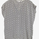 Second-Hand - Trenery Timeless Navy Print Silk Top Size XS - SwapUp
