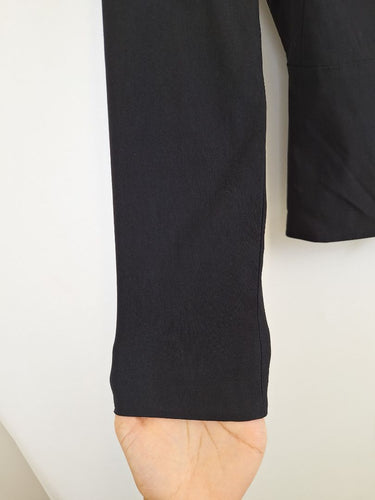 Second-Hand - Alicia Hollen Dressy Asymmetric Tied Fitted Jacket Size 8 - SwapUp