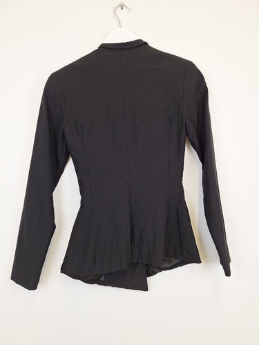 Second-Hand - Alicia Hollen Dressy Asymmetric Tied Fitted Jacket Size 8 - SwapUp