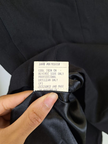 Second-Hand - Alicia Hollen Dressy Asymmetric Tied Fitted Jacket Size 8 - SwapUp