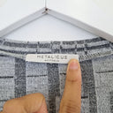Second-Hand - Metalicus Trans Seasonal Long Grid Cardigan Size S - SwapUp