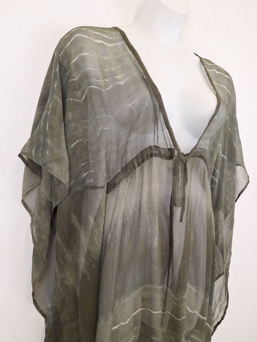 Second-Hand - Frockk Dreamy Sheer Kaftan Overshirt Top Size OSFA - SwapUp