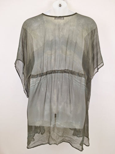 Second-Hand - Frockk Dreamy Sheer Kaftan Overshirt Top Size OSFA - SwapUp