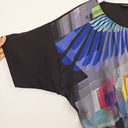 Second-Hand - Ginger & Smart Playful Abstract Silk Top Size 8 - SwapUp