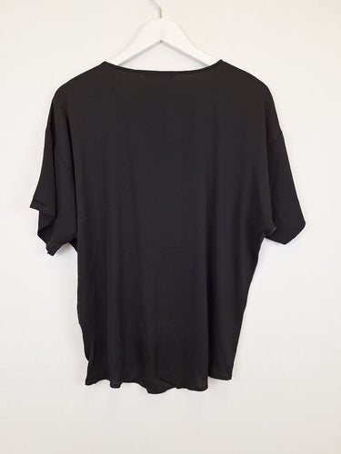 Second-Hand - Ginger & Smart Playful Abstract Silk Top Size 8 - SwapUp