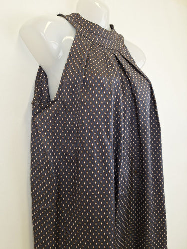 Second-Hand - Scanlan Theodore Geometric Patterned Halter Mini Dress Size S/M - SwapUp