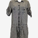Second-Hand - Gorman Casual Grey Button Up Linen Playsuit Size S - SwapUp