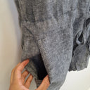 Second-Hand - Gorman Casual Grey Button Up Linen Playsuit Size S - SwapUp