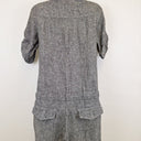 Second-Hand - Gorman Casual Grey Button Up Linen Playsuit Size S - SwapUp