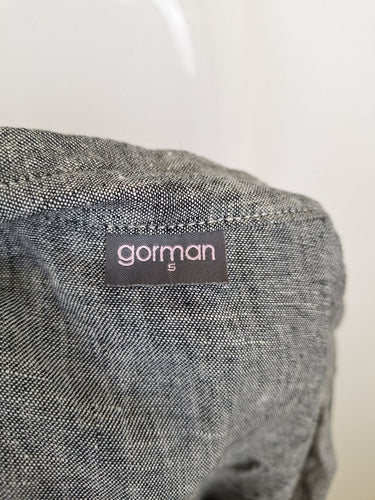 Second-Hand - Gorman Casual Grey Button Up Linen Playsuit Size S - SwapUp