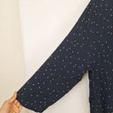 Second-Hand - Ganni Midnight Blue Polka Flowy Cape Size S - SwapUp