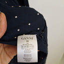 Second-Hand - Ganni Midnight Blue Polka Flowy Cape Size S - SwapUp