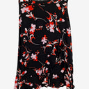 Second-Hand - Scanlan Theodore Sheer Floral Ruffle Knee Length Skirt Size 8 - SwapUp