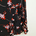 Second-Hand - Scanlan Theodore Sheer Floral Ruffle Knee Length Skirt Size 8 - SwapUp
