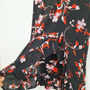 Second-Hand - Scanlan Theodore Sheer Floral Ruffle Knee Length Skirt Size 8 - SwapUp