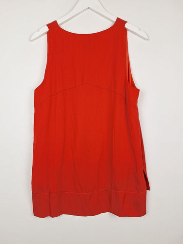 Second-Hand - Decjuba Coral V Neck Singlet Top Size 12 - SwapUp