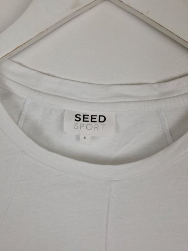 Second-Hand - Seed Panelled Light Weight Sleeveless T-shirt Size S - SwapUp
