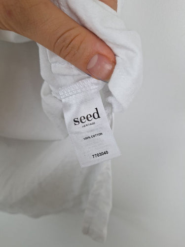 Second-Hand - Seed Panelled Light Weight Sleeveless T-shirt Size S - SwapUp