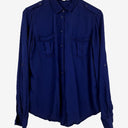 Second-Hand - Country Road Cobalt Military Style Button Up Shirt Size S - SwapUp