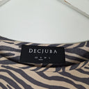 Second-Hand - Decjuba Beige Animal Print Relaxed Top Size S - SwapUp