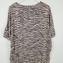 Second-Hand - Decjuba Beige Animal Print Relaxed Top Size S - SwapUp