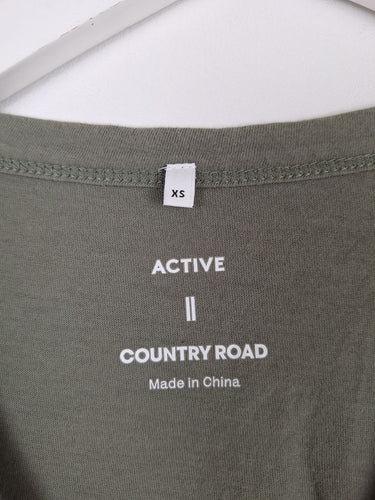 Second-Hand - Country Road Sage Netted Active Top Size XS - SwapUp