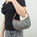 Second-Hand - Assorted Brands Handcrafted Denim Mini Hobo Bag - SwapUp