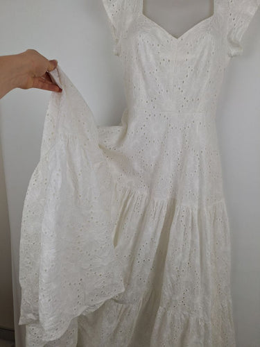 Second-Hand - Jaase Pretty Summer Days Broderie Maxi Dress Size S - SwapUp