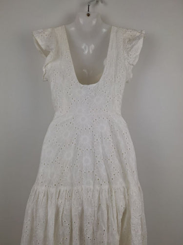 Second-Hand - Jaase Pretty Summer Days Broderie Maxi Dress Size S - SwapUp
