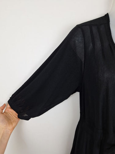 Second-Hand - Boo Radley Bohemian Semi Sheer Belted Cardigan Size M - SwapUp