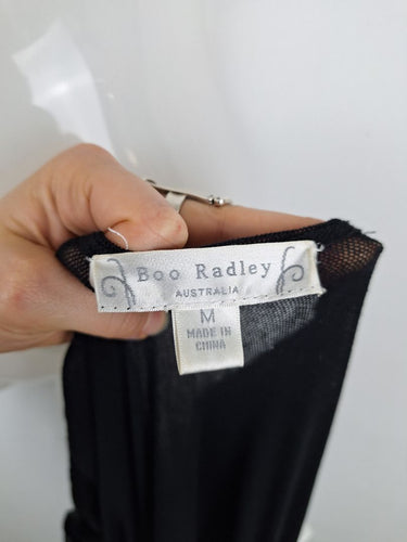Second-Hand - Boo Radley Bohemian Semi Sheer Belted Cardigan Size M - SwapUp