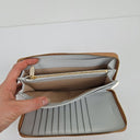 Second-Hand - Oroton Nude Saffiano Zip Around Multi Compartment Wallet - SwapUp