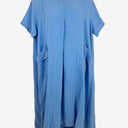 Second-Hand - DONNA DONNA Periwinkle Linen Rexlaxed Dress Size XXL - SwapUp