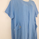 Second-Hand - DONNA DONNA Periwinkle Linen Rexlaxed Dress Size XXL - SwapUp