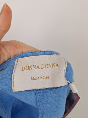 Second-Hand - DONNA DONNA Periwinkle Linen Rexlaxed Dress Size XXL - SwapUp