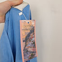 Second-Hand - DONNA DONNA Periwinkle Linen Rexlaxed Dress Size XXL - SwapUp