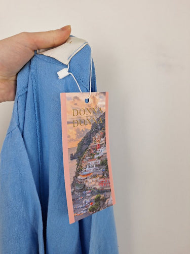 Second-Hand - DONNA DONNA Periwinkle Linen Rexlaxed Dress Size XXL - SwapUp