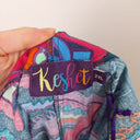 Second-Hand - Keshet Graphic Travel Teal Dress Size XXL - SwapUp