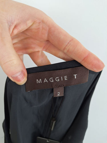 Second-Hand - Maggie T Minimal Ink Maxi Dress Size L - SwapUp