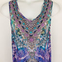 Second-Hand - The Swank Resort Vibrant Peacock Maxi Dress Size XL - SwapUp