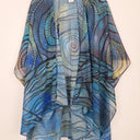 Second-Hand - Assorted Brands Sheer Spiral & Dot Cardigan Size OSFA - SwapUp