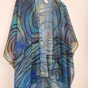 Second-Hand - Assorted Brands Sheer Spiral & Dot Cardigan Size OSFA - SwapUp
