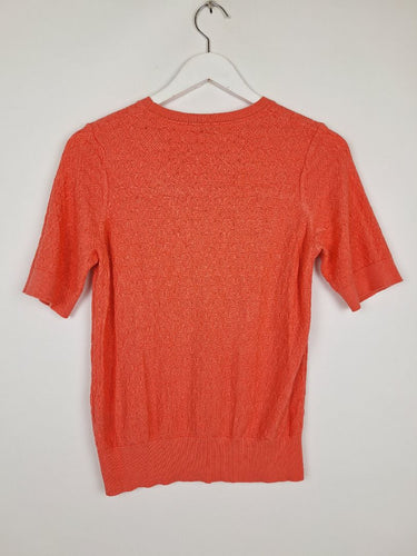 Second-Hand - Marcs Coral Knit Everyday Top Size M - SwapUp