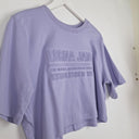 Second-Hand - Lorna Jane Lilac Essentials Cropped Athletic T-shirt Size S - SwapUp