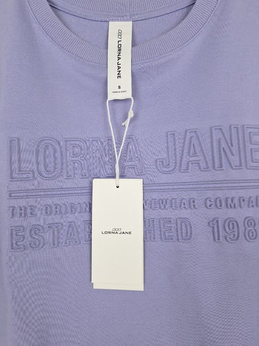 Second-Hand - Lorna Jane Lilac Essentials Cropped Athletic T-shirt Size S - SwapUp