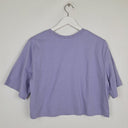 Second-Hand - Lorna Jane Lilac Essentials Cropped Athletic T-shirt Size S - SwapUp
