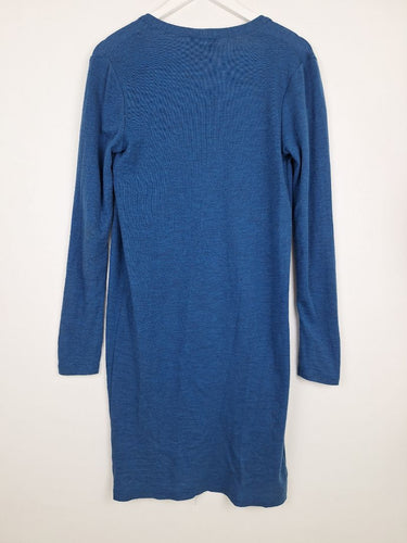 Second-Hand - Country Road Ocean Blue Australian Wool Open Cardigan Size S - SwapUp