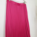 Second-Hand - Decjuba Hibiscus Pink Pleated Midi Skirt Size 10 - SwapUp