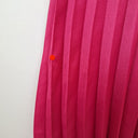 Second-Hand - Decjuba Hibiscus Pink Pleated Midi Skirt Size 10 - SwapUp