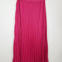 Second-Hand - Decjuba Hibiscus Pink Pleated Midi Skirt Size 10 - SwapUp